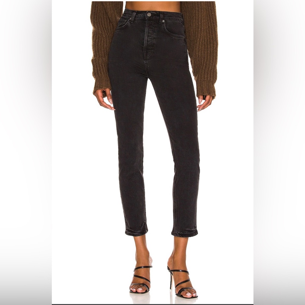 GRLFRND Jeans Piper Super High Rise Slim in High Line Size 27 Great Cond…